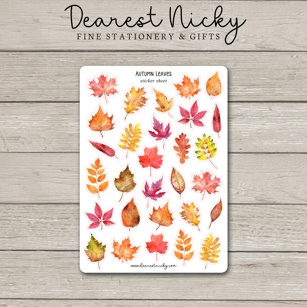 Autumn Leaves Stickers