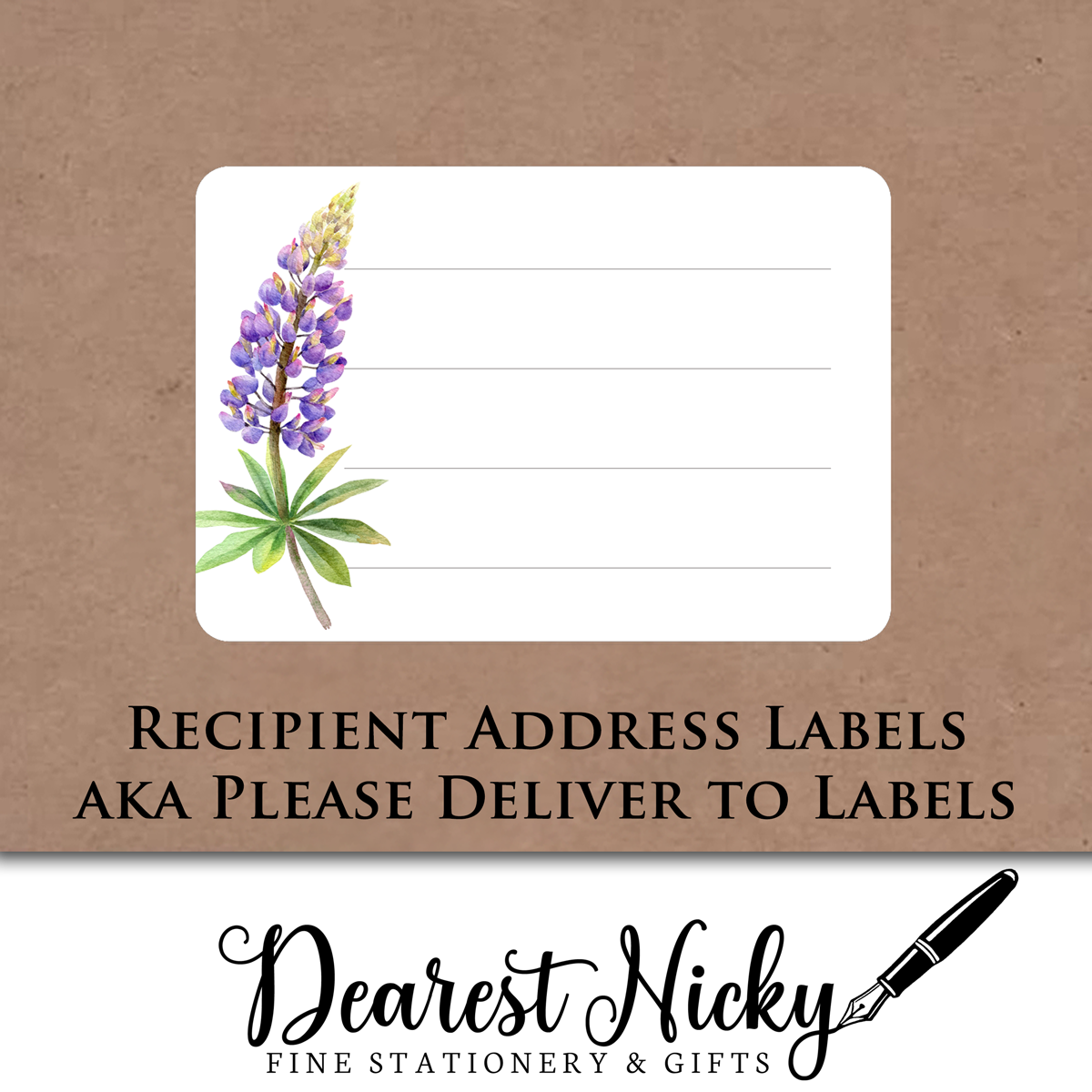 Blooming Garden Address Labels - Set of 16