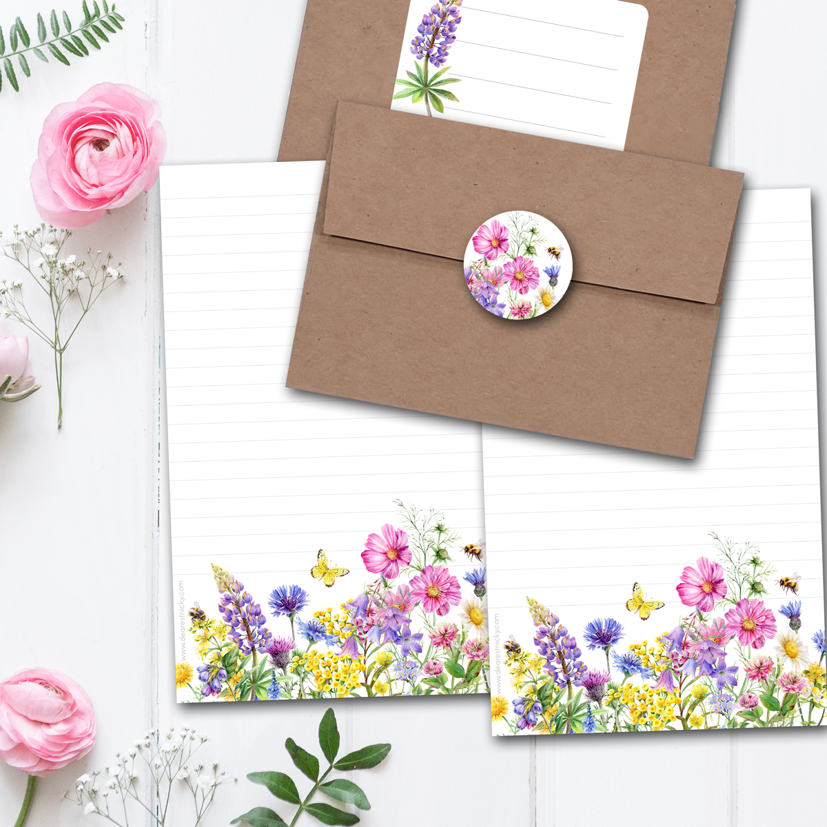 Blooming Garden Letter Writing Set