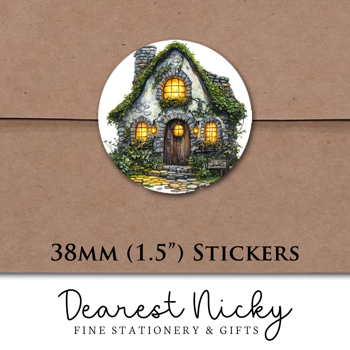 Enchanted Forest Envelope Seals - Set of 30 Stickers