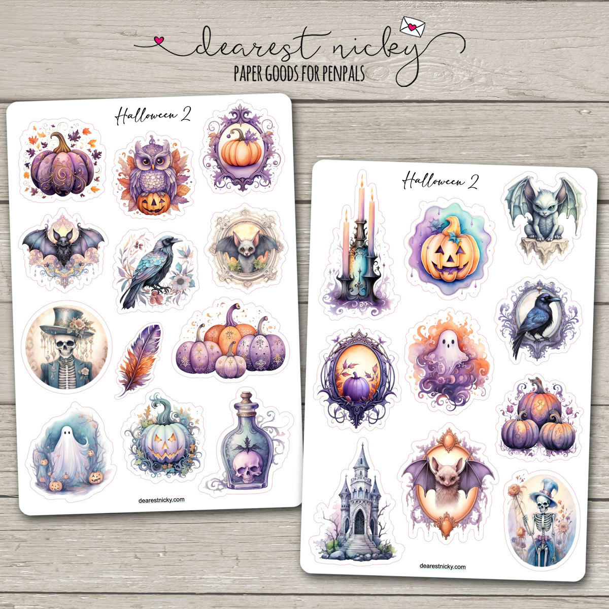 Halloween 2 Stickers - 2 Sheets