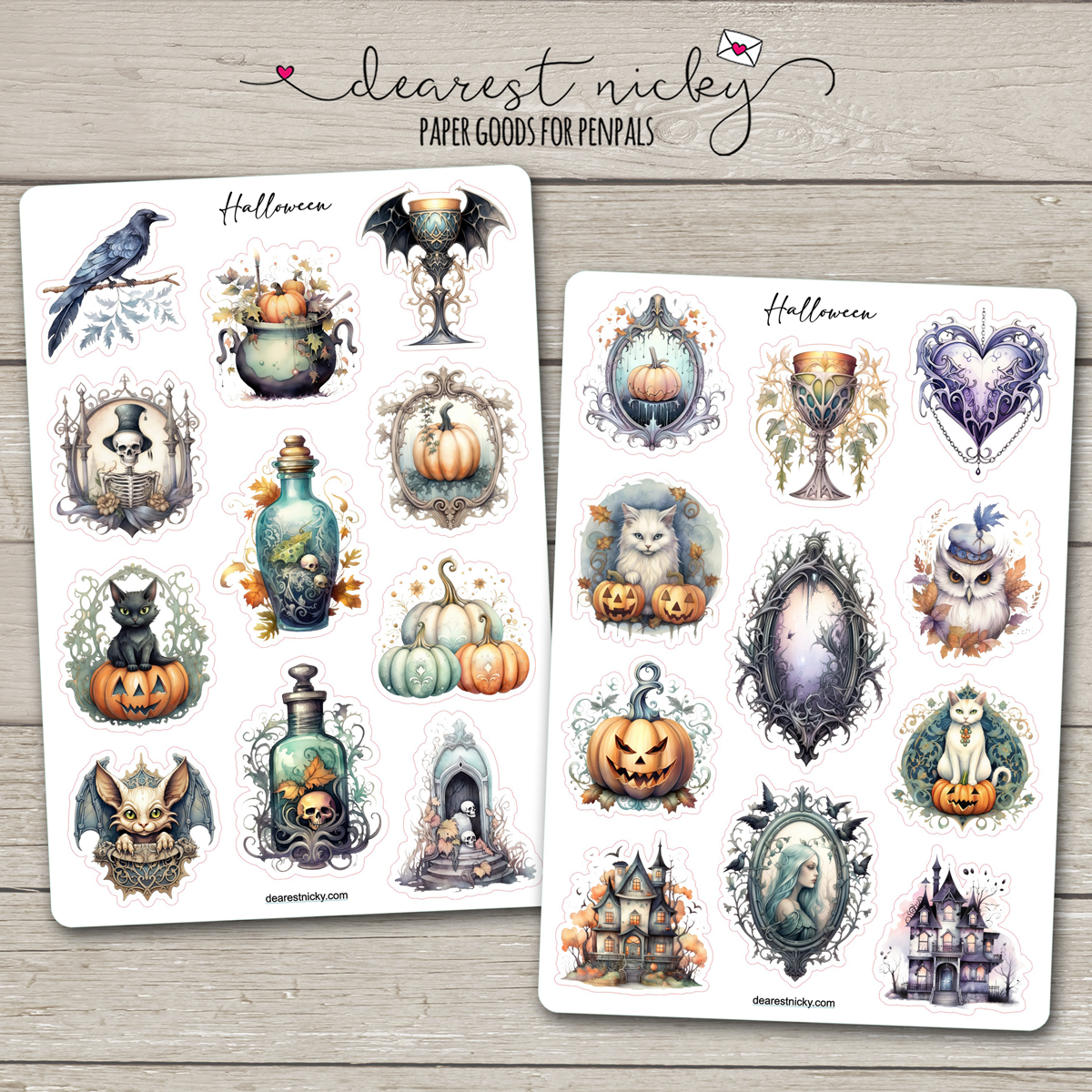 Halloween Stickers - 2 Sheets