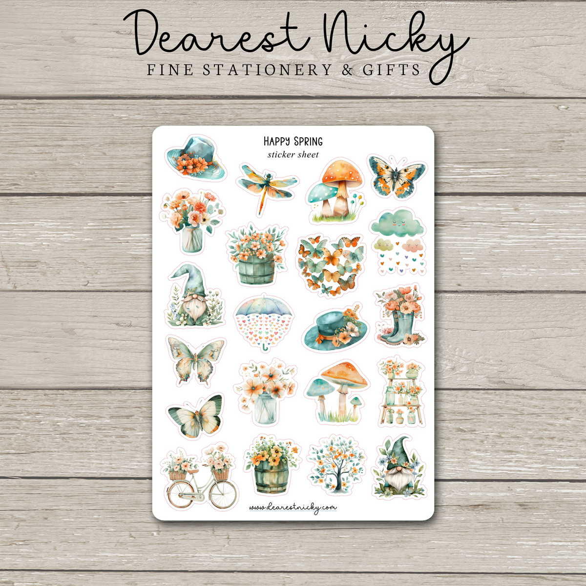 Happy Spring Stickers