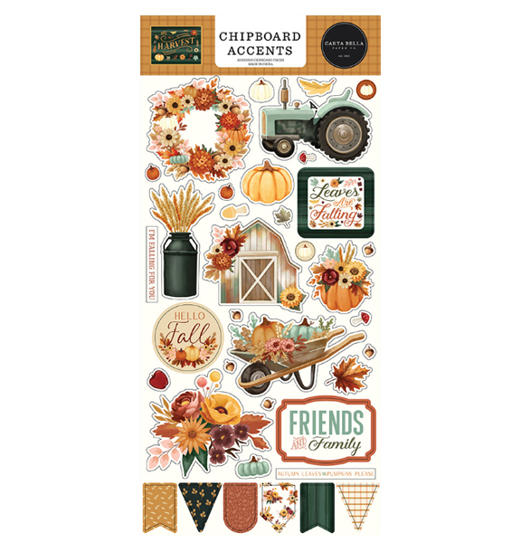 Carta Bella Paper Co. Harvest Chipboard Accents
