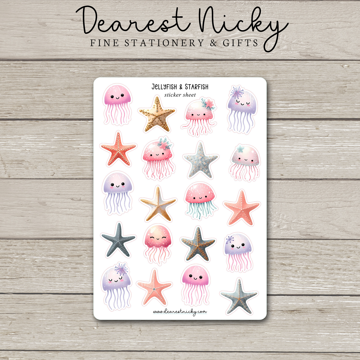 Jellyfish & Starfish Stickers
