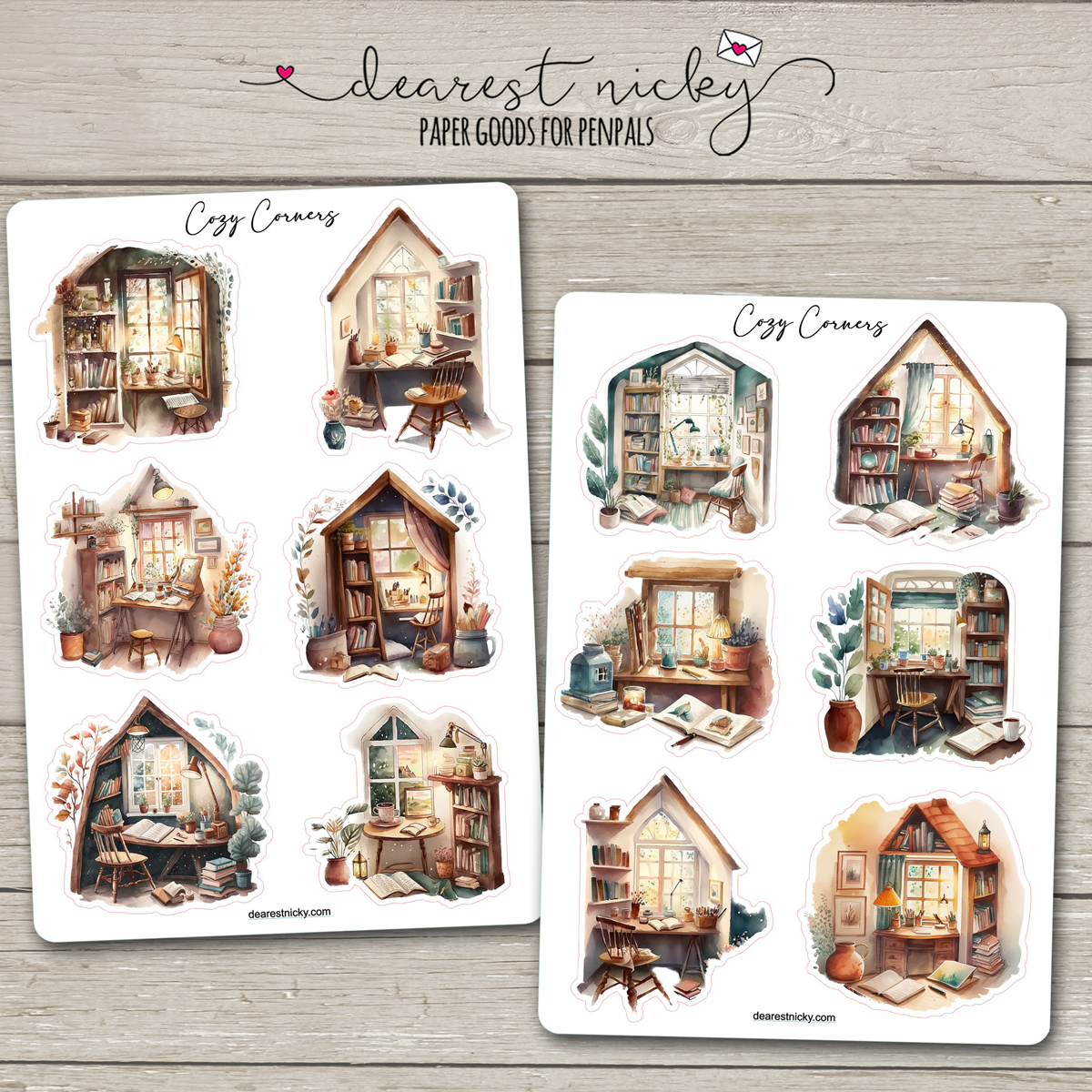 Cozy Corners Stickers - 2 Sheets