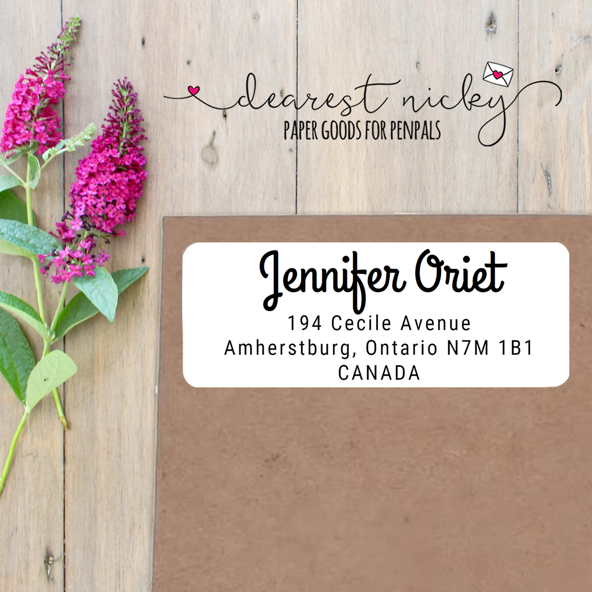 Minimalist Custom Return Address Labels Set of 30 - Grand