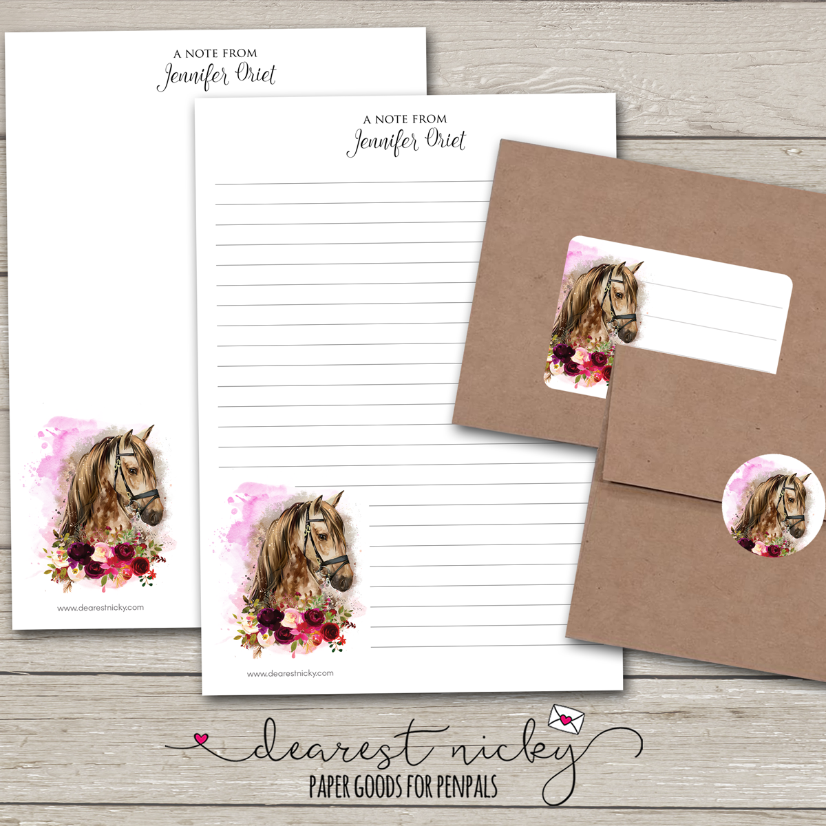 Horse Mailing Address Labels - Set of 16