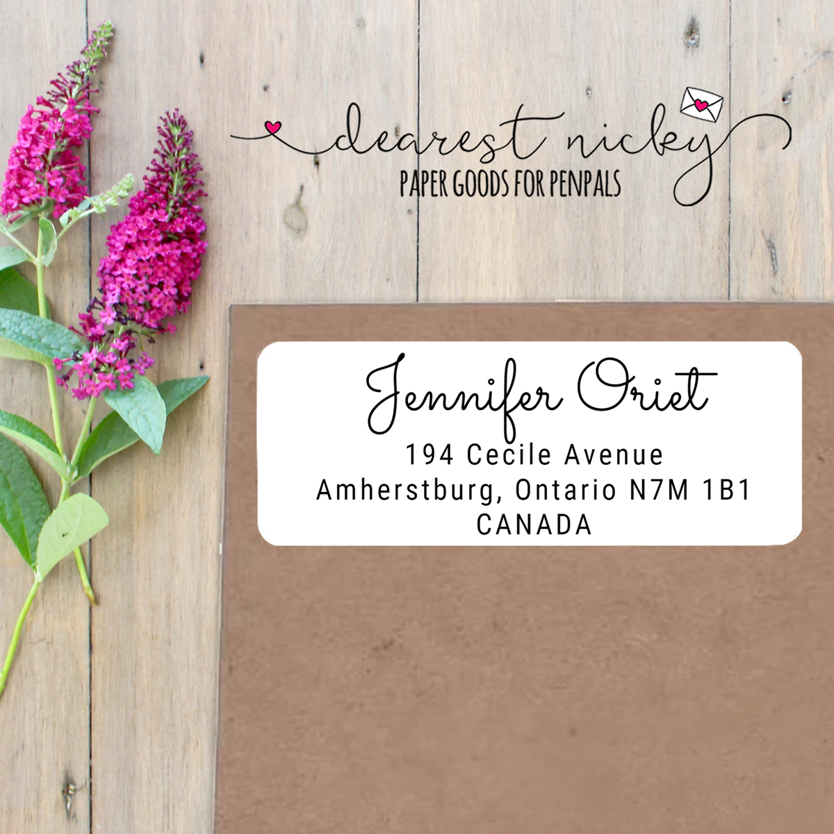 Minimalist Custom Return Address Labels Set of 30 - Sac