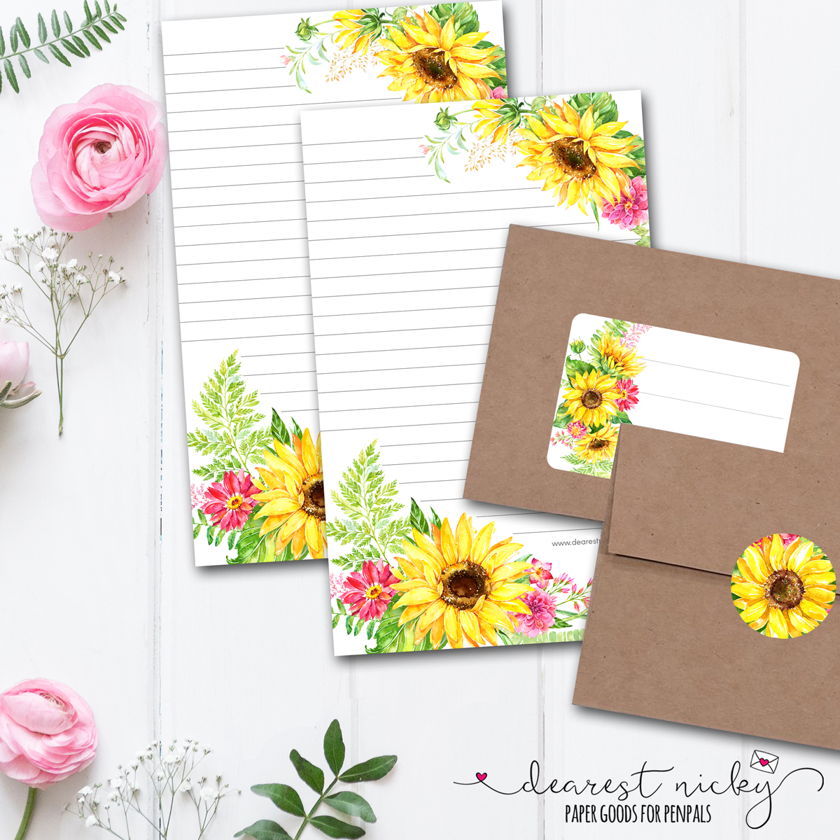 Sunbeams Mailing Address Labels - Set of 16