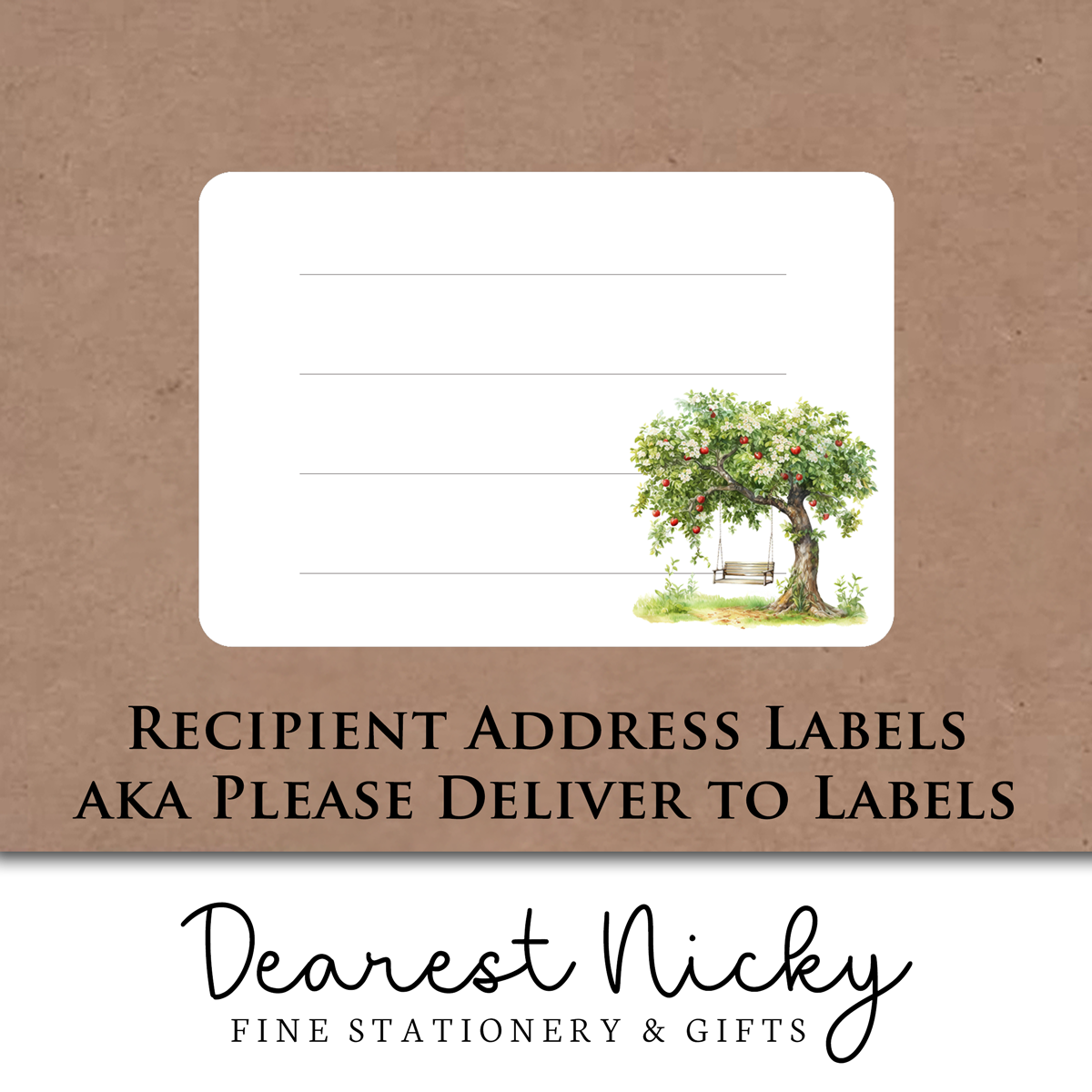 Apple Orchard Address Labels - Set of 16