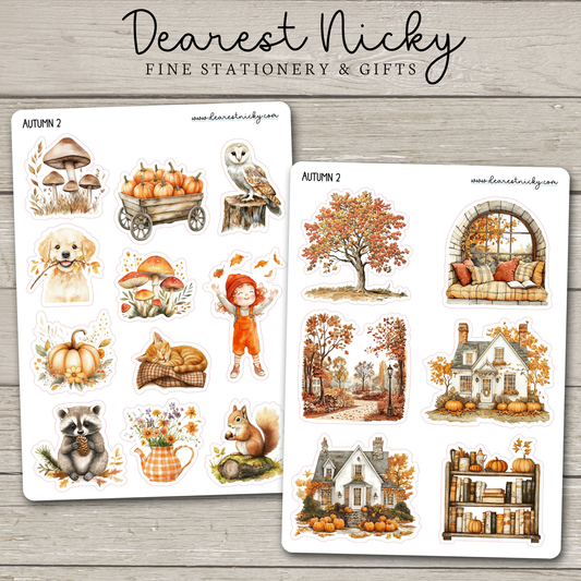 Autumn 2 Stickers - 2 Sheets