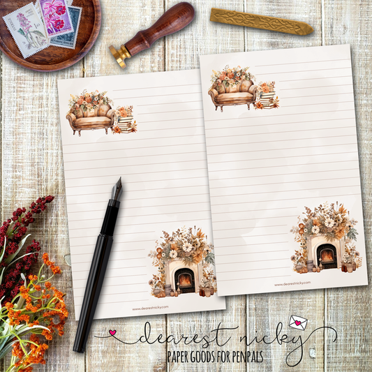 Autumn Coziness Letter Writing Paper