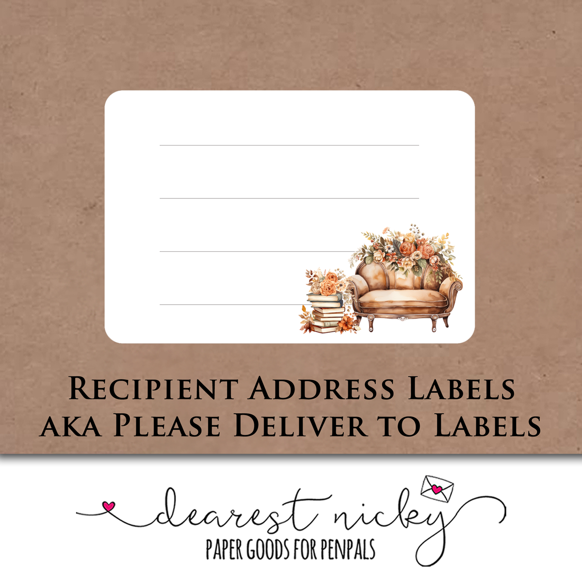 Autumn Coziness Mailing Address Labels - Set of 16