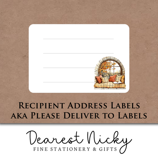 Autumn House Address Labels - Set of 16