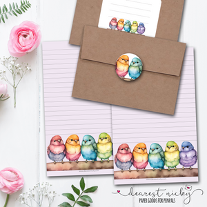Cheerful Birds Letter Writing Set