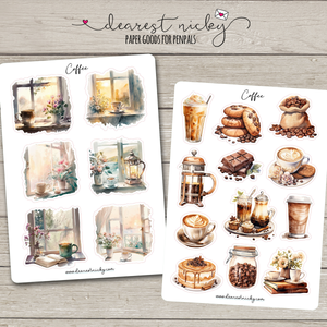 Coffee Stickers - 2 Sheets