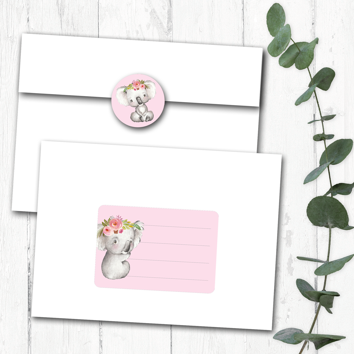 Cute Koalas Seals & Labels