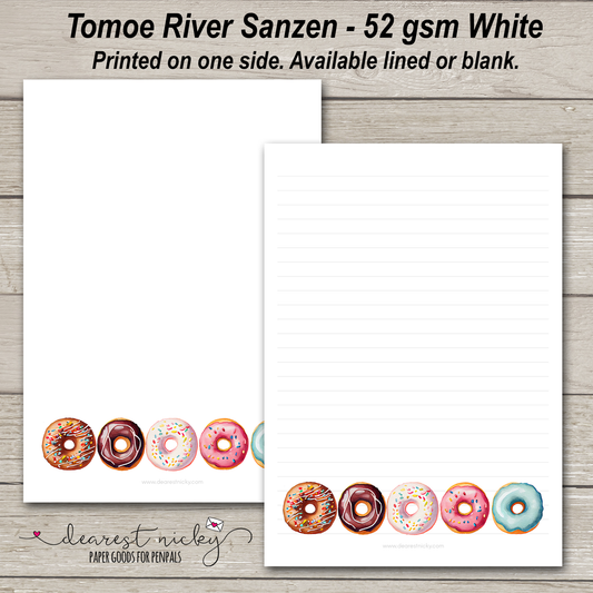 Donuts Letter Writing Paper - 52 gsm Tomoe River Sanzen