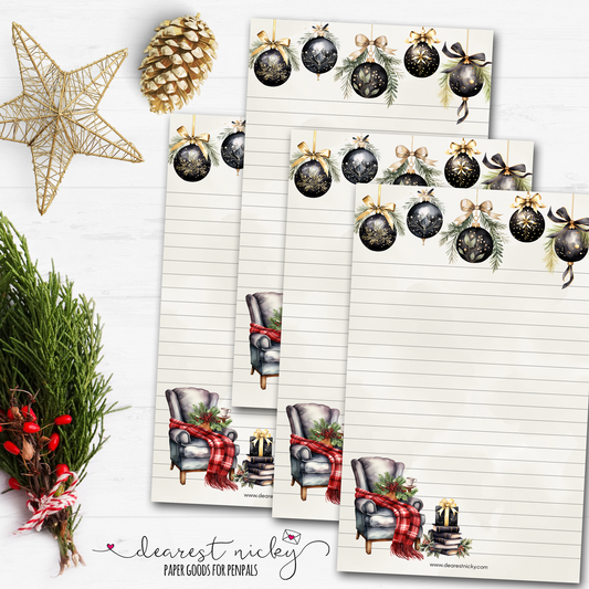 Elegant Christmas Letter Writing Paper