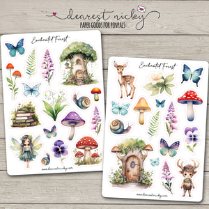 Enchanted Forest Stickers - 2 Sheets