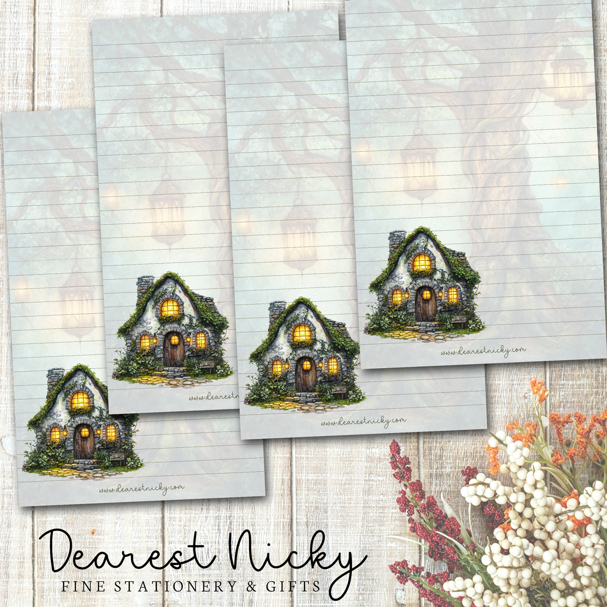 Enchanted Forest Letter Writing Paper – Dearest Nicky