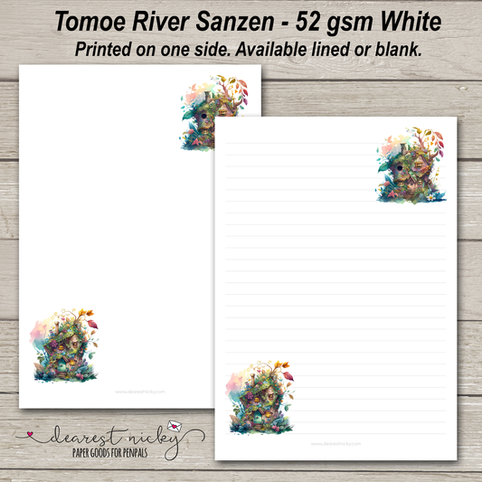 Fairy Houses Letter Writing Paper - 52 gsm Tomoe River Sanzen