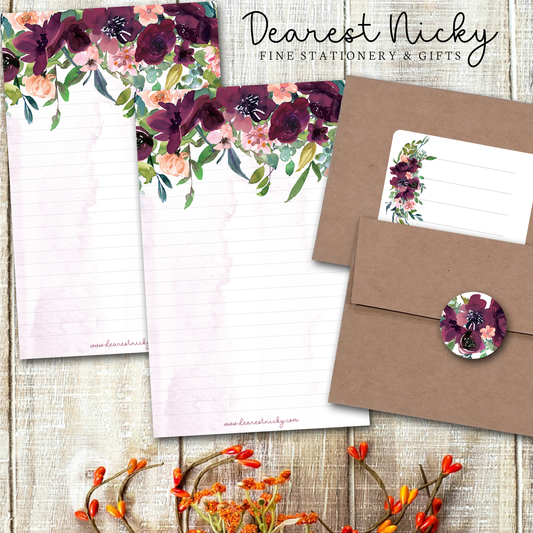 Fall Florals Letter Writing Set