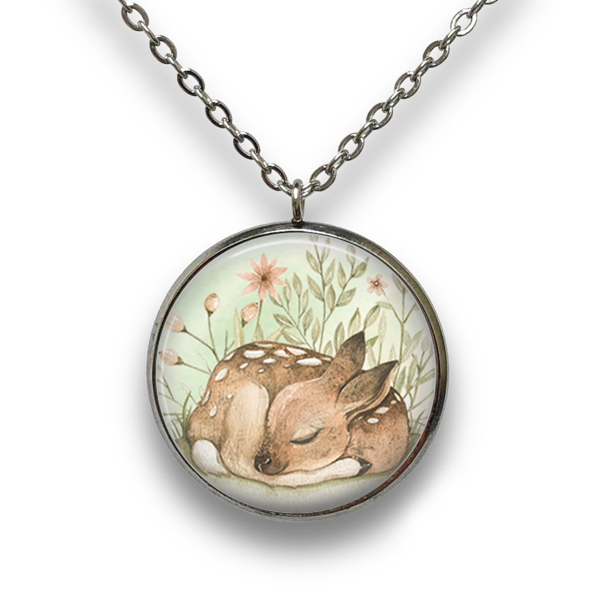 Forest Baby Pendant with Necklace