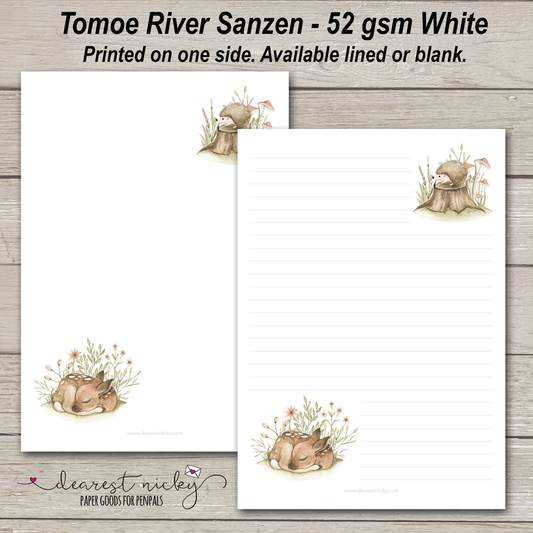 Forest Baby Letter Writing Paper - 52 gsm Tomoe River Sanzen