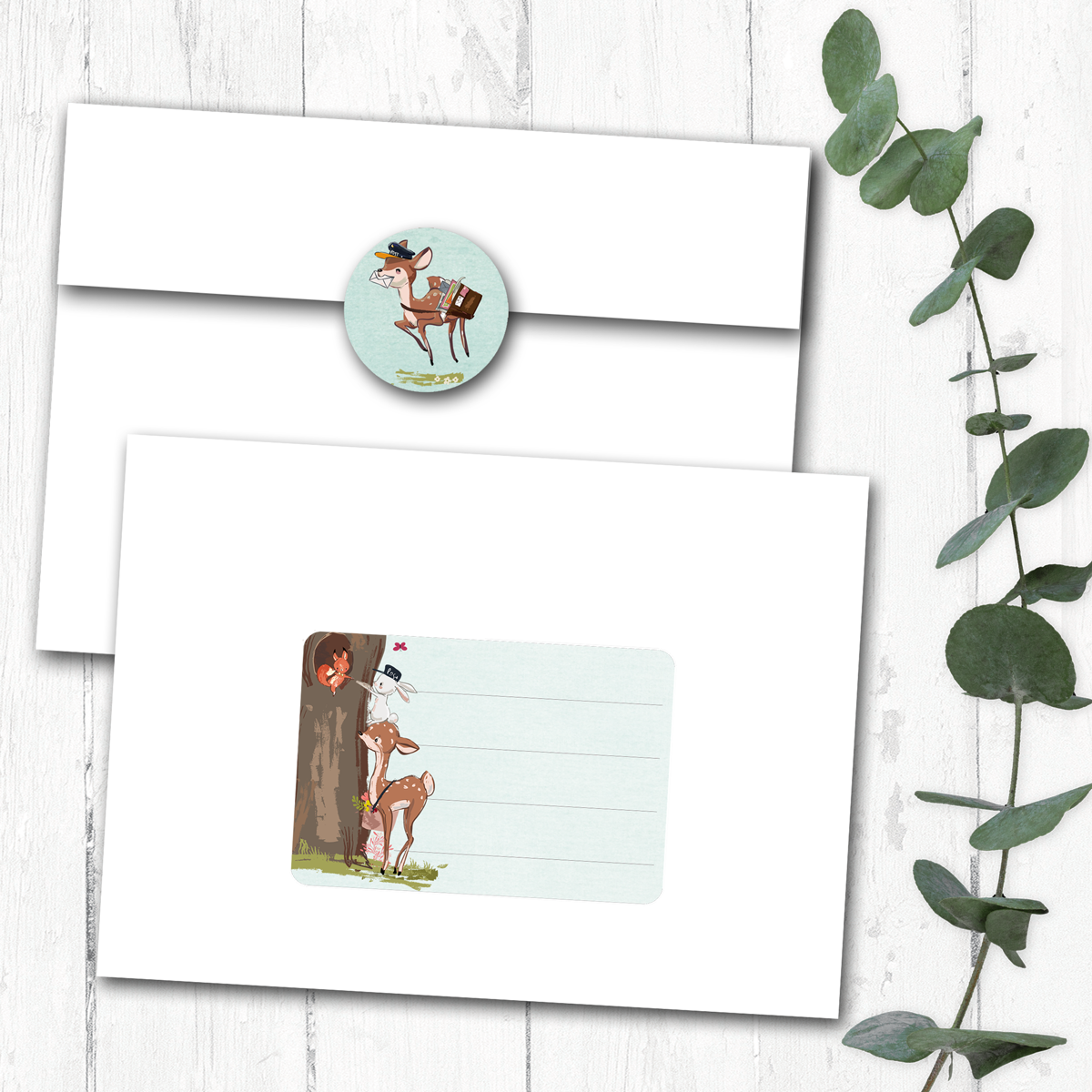 Forest Mail Delivery Seals & Labels