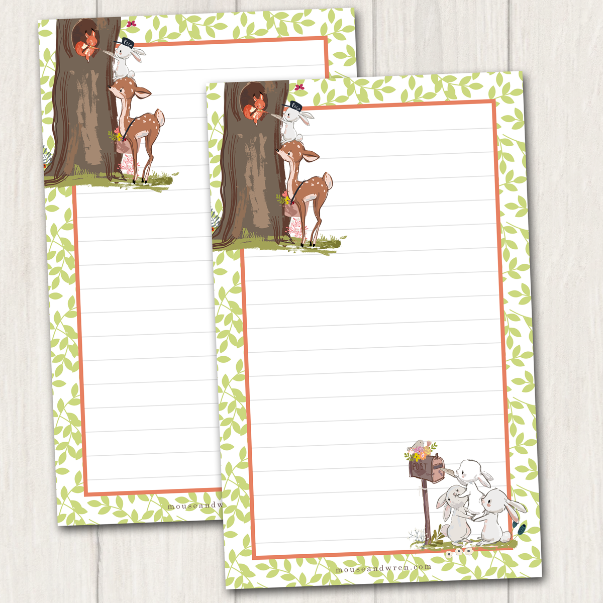 Forest Mail Delivery Stationery for Kids