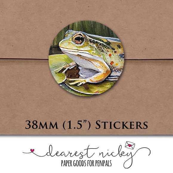 Frog Pond Envelope Seals <br> Set of 30 Stickers