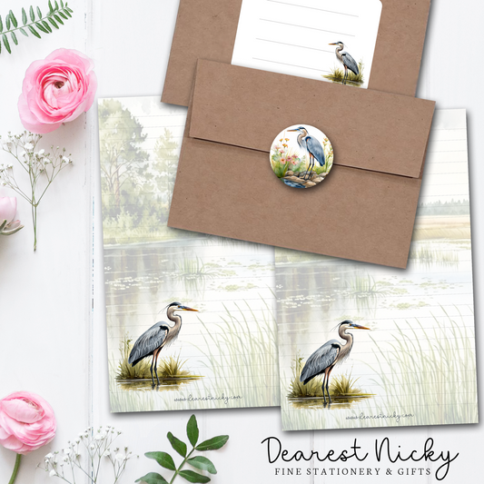 Great Blue Heron Letter Writing Set