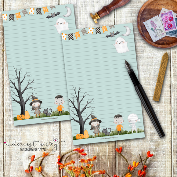 Trick or Treat Letter Writing Paper