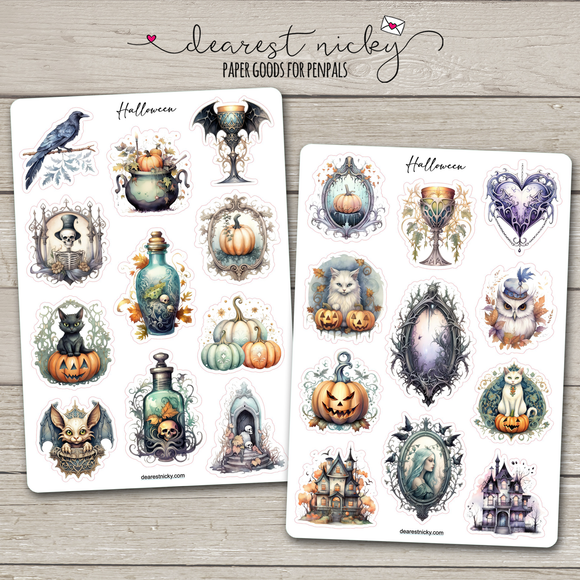 Halloween Stickers - 2 Sheets