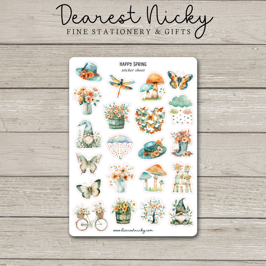 Happy Spring Stickers
