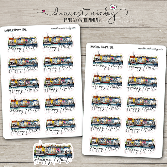 Harbour Happy Mail Stickers - 2 Sheets