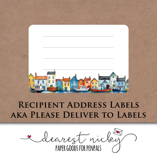 Harbour Mailing Address Labels - Set of 16