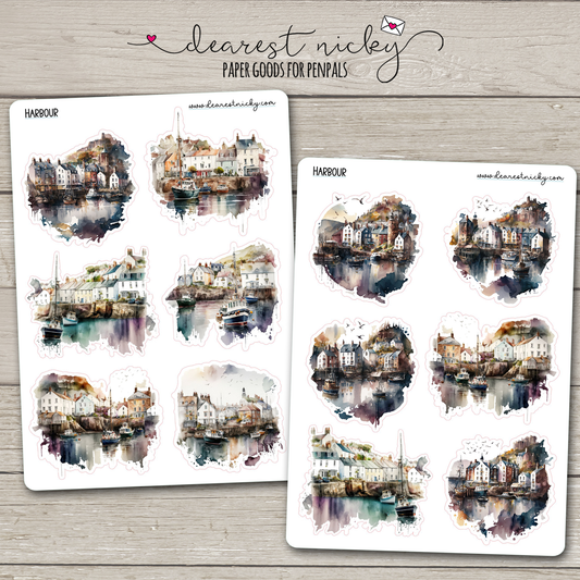 Harbour Stickers - 2 Sheets
