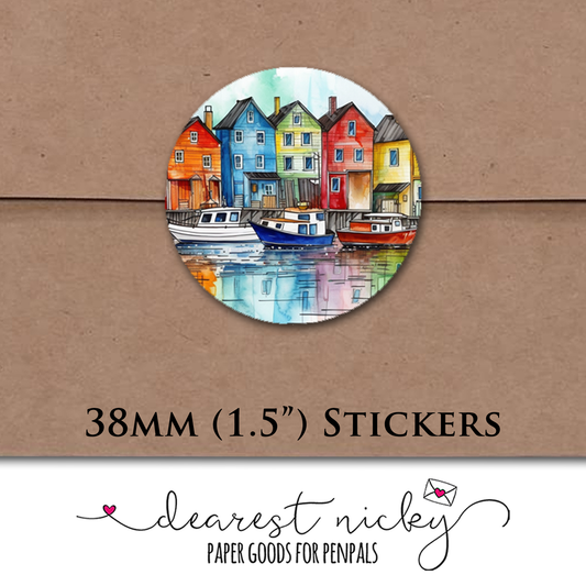 Harbour Envelope Seals - Set of 30 Stickers