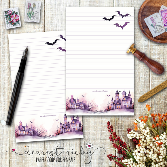 Haunted Houses Letter Writing Paper