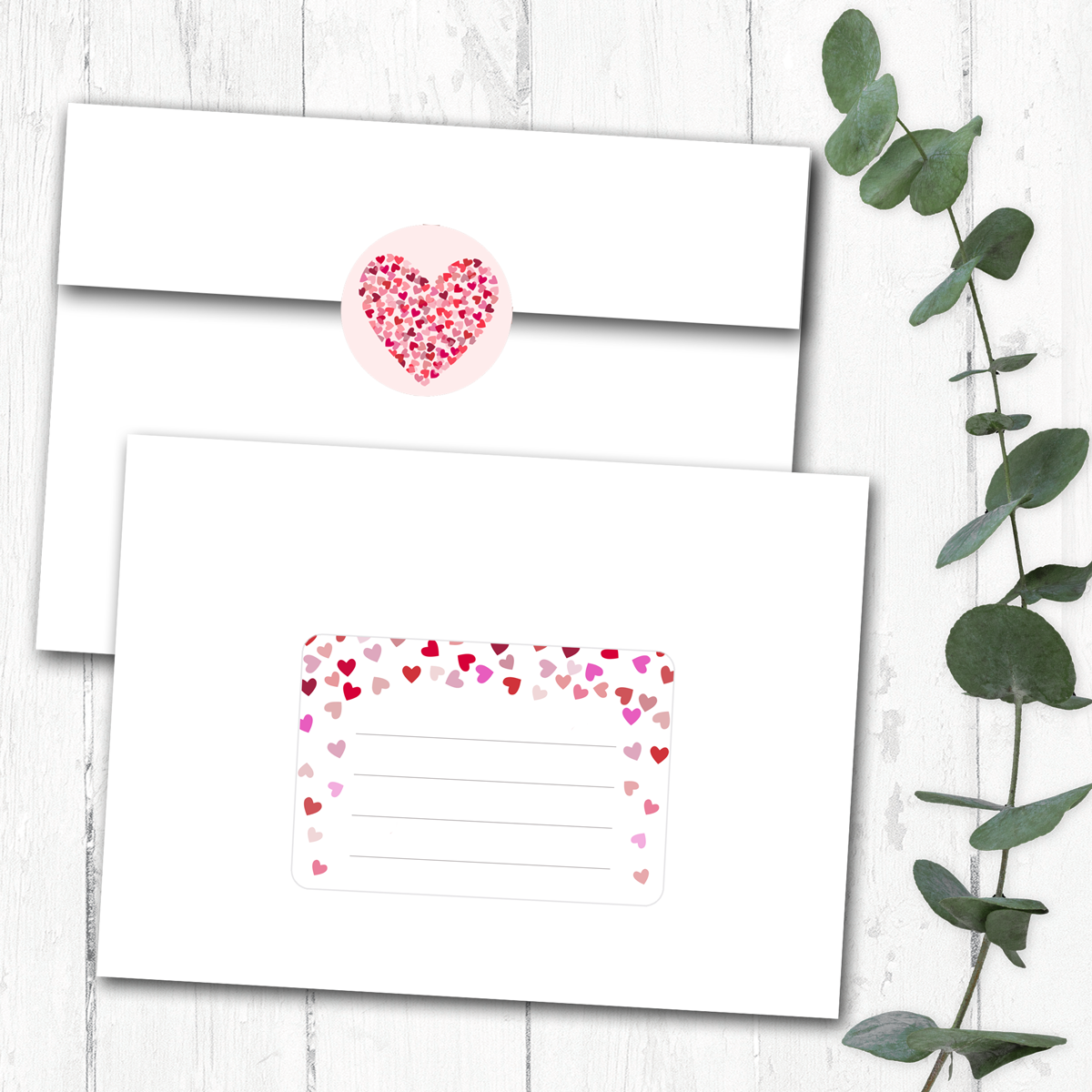 Hearts Seals & Labels