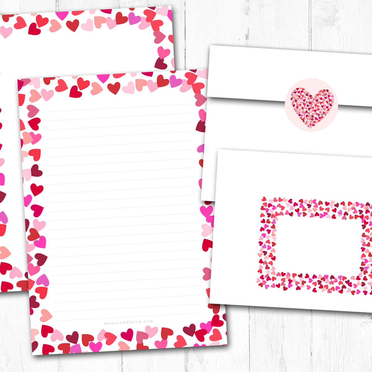 Nicky Writing Hearts Linen Letter Writing Set – Dearest Nicky
