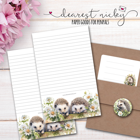 Hedgehogs Letter Writing Set