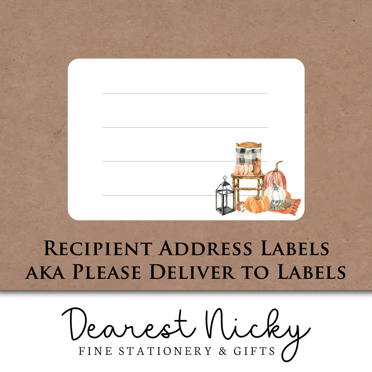 Hello Fall Address Labels - Set of 16