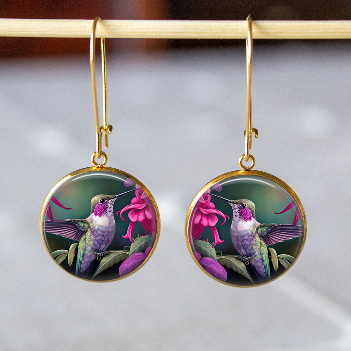 Hummingbird Stainless Steel Earrings