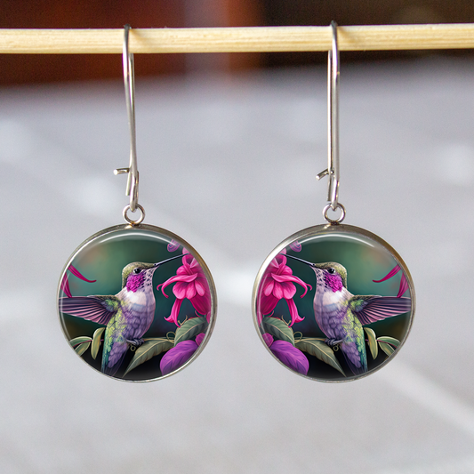 Hummingbird Stainless Steel Earrings