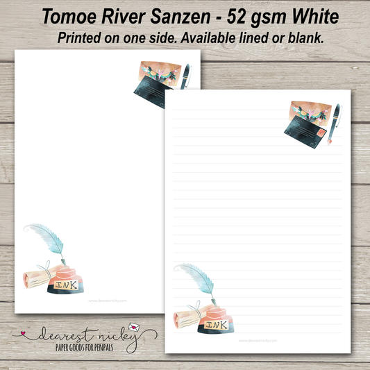 Papier à lettres Inkwell - 52 g/m² Tomoe River Sanzen