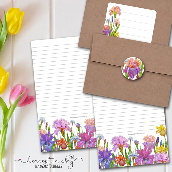 Irises Letter Writing Set
